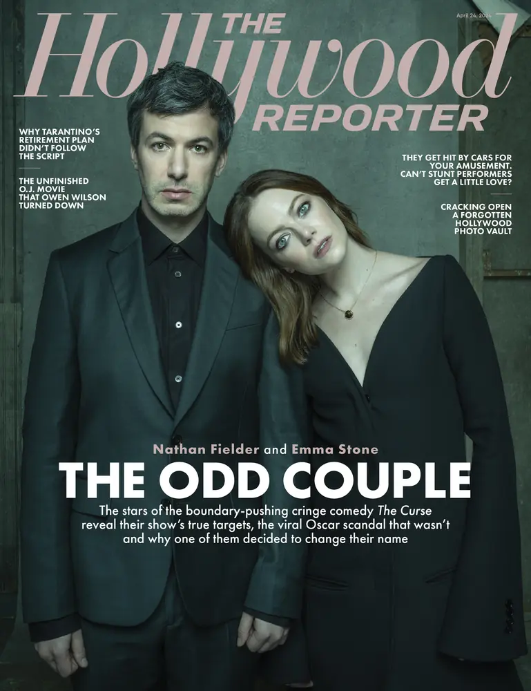 The Hollywood Reporter cover from The Curse production