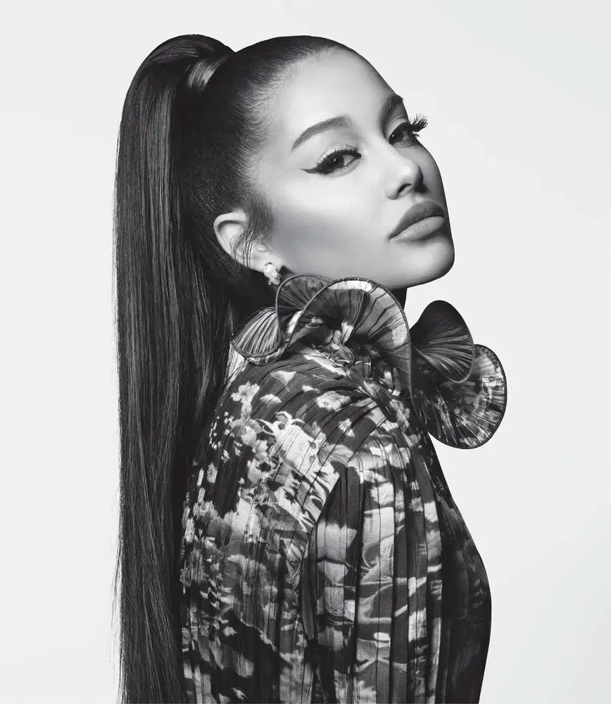 Black-and-white Givenchy portrait