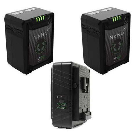 148Wh V-Mount Battery, 2 D-Tap Batteries + Charger Kit