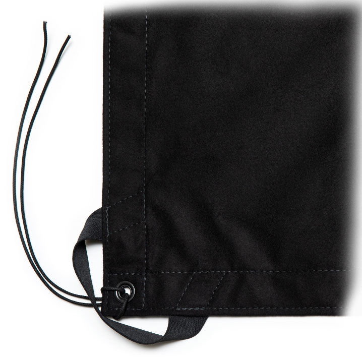 12' × 12' Black Solid Duvetyne
